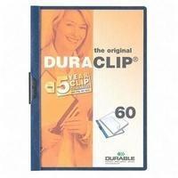 Durable Duraclip File A4 6mm Blue Pack of 25 2209/06