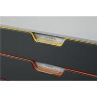 durable varicolor drawer box with five colourful drawers