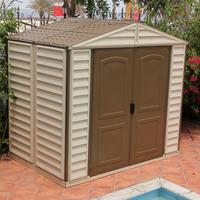 duramax 8ft x 6ft 239m x 160m woodside vinyl clad apex shed