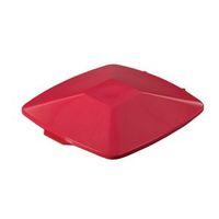 DURABIN SQUARE 40 LID - RED - -