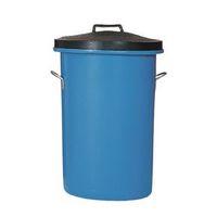 DUSTBIN - POLY BETA BIN+LID+HANDLES *BLUE*