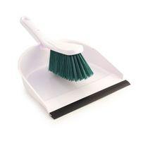 DUSTPAN AND BRUSH SET GREEN - 3PK