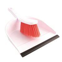 DUSTPAN AND BRUSH SET RED - 3PK