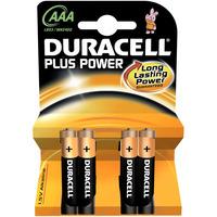 duracell plus aaa alkaline batteries 4 per pack lr03 mn2400b4