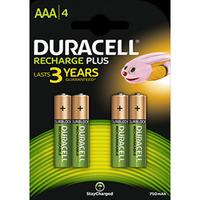 Duracell HR03 Supreme Rechargeable Batteries AAA 4 Pack 1.2V