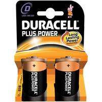 Duracell Plus D Alkaline Batteries - 2 Per Pack (LR20 MN1300B2)