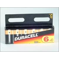 Duracell C Cell Alkaline Batteries pack of 6 R14B/LR14