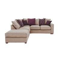 Dune Small Fabric Corner Sofa with Footstool