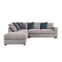 Dune Fabric Corner Sofa with Footstool