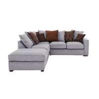 Dune Small Fabric Corner Sofa with Footstool