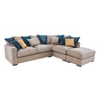 Dune Fabric Corner Sofa with Foo...