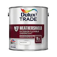 Dulux Trade Weathershield Exterior Flexible Undercoat Paint Brilliant White 2.5L