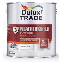 Dulux Trade Weathershield Gloss Pure Brilliant White 2.5L