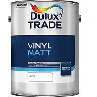 Dulux Trade Vinyl Matt Emulsion Paint White 5L