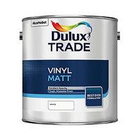 Dulux Trade Vinyl Matt Emulsion Paint White 2.5L