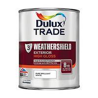 Dulux Trade Weathershield Gloss Pure Brilliant White 1L