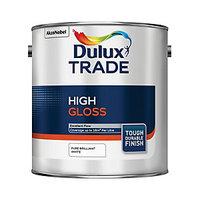 Dulux Trade High Gloss Paint Pure Brilliant White 2.5L