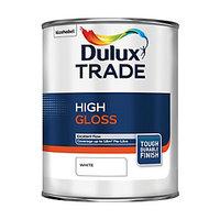 Dulux Trade High Gloss Paint White 1L