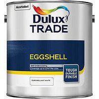 Dulux Trade Eggshell Paint Pure Brilliant White 2.5L