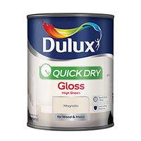 Dulux Quick Dry Gloss Magnolia 750ml
