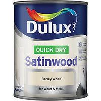 Dulux Quick Dry Satinwood Barley White 750ml