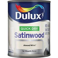Dulux Quick Dry Satinwood Almond White 750ml