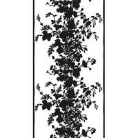 dupenny silhouette wallpaper in black and white 3m panel