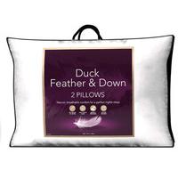 duck feather and down pillow twinpack