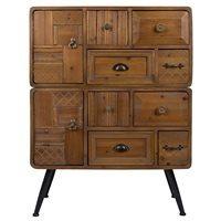 DUTCHBONE JOVE SOLID FIR WOOD CABINET with Antique Finish