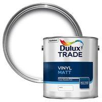 dulux trade white matt emulsion paint 25l