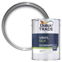 Dulux Trade Pure Brilliant White Silk Emulsion Paint 5L