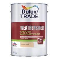 Dulux Trade Weathershield Country Cream Masonry Paint 5L