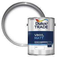 Dulux Trade White Matt Emulsion Paint 5L