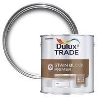 dulux trade stain block plus white matt primer 1l