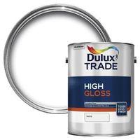 Dulux Trade Interior & Exterior White High Gloss Wall & Ceiling Paint 5L