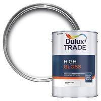 Dulux Trade Interior & Exterior Pure Brilliant White High Gloss Wall & Ceiling Paint 2.5L