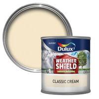 Dulux Weathershield Classic Cream Matt Masonry Paint 250ml Tester Pot