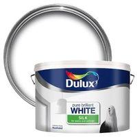 Dulux Pure Brilliant White Silk Emulsion Paint 10L