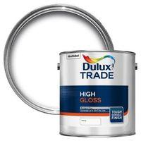 Dulux Trade Interior & Exterior White High Gloss Wall & Ceiling Paint 2.5L