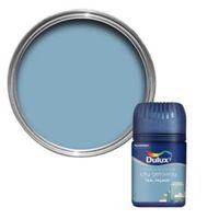 dulux travels in colour teal faade blue flat matt emulsion paint 50ml  ...