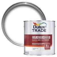Dulux Trade Exterior Pure Brilliant White Gloss Wood & Metal Paint 2.5L Tin