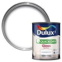 Dulux Interior Pure Brilliant White Gloss Wood & Metal Paint 750ml