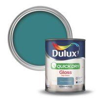 dulux interior proud peacock gloss wood metal paint 750ml