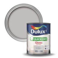 dulux interior chic shadow gloss wood metal paint 750ml