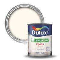 dulux interior jasmine white gloss wood metal paint 750ml