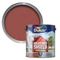 Dulux Weathershield Brick Red Matt Masonry Paint 2.5L