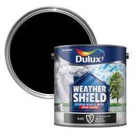 dulux weathershield exterior black gloss wood metal paint 25l