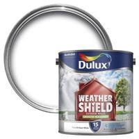 Dulux Weathershield Pure Brilliant White Matt Masonry Paint 2.5L