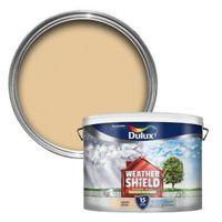 dulux weathershield county cream masonry paint 10l