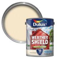 Dulux Weathershield Classic Cream Matt Masonry Paint 5L